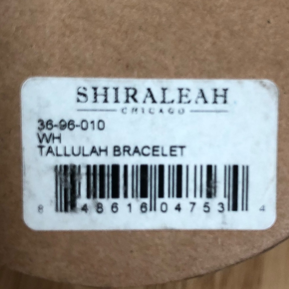 Shiraleah Anthropologie Bracelet Bangle Open Fringe Tallulah White Tassels - Picture 5 of 6